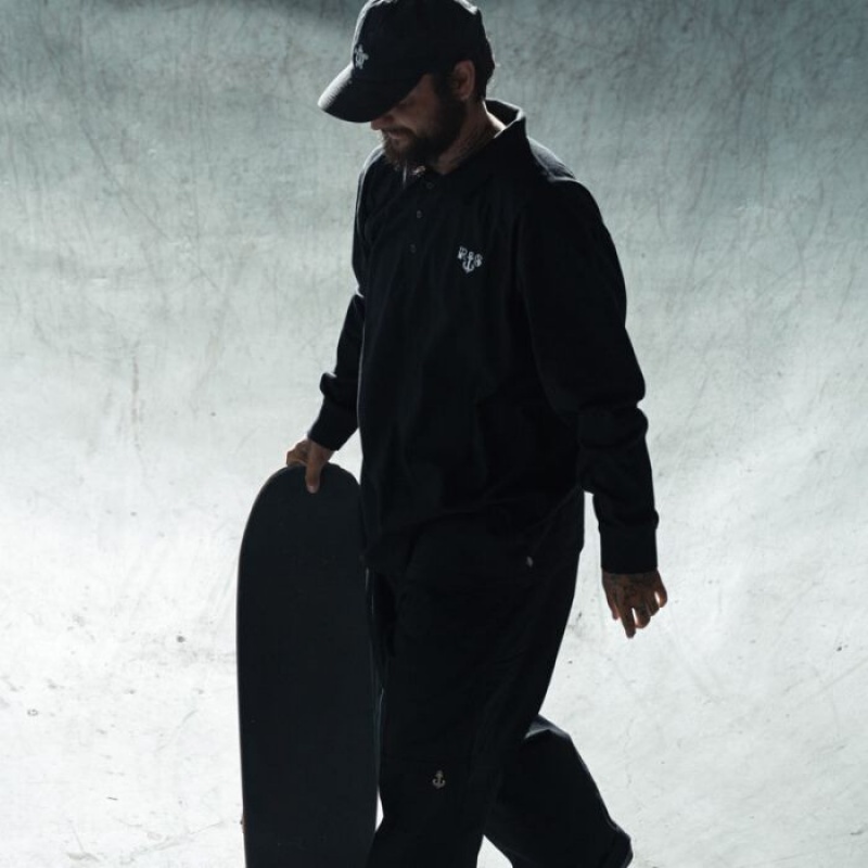 Dickies Ronnie Sandoval Loose Fit Double Knee Pants Negrii Maro | CMWY7209