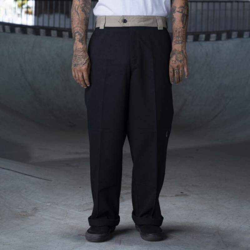 Dickies Ronnie Sandoval Loose Fit Double Knee Pants Negrii Maro | CMWY7209