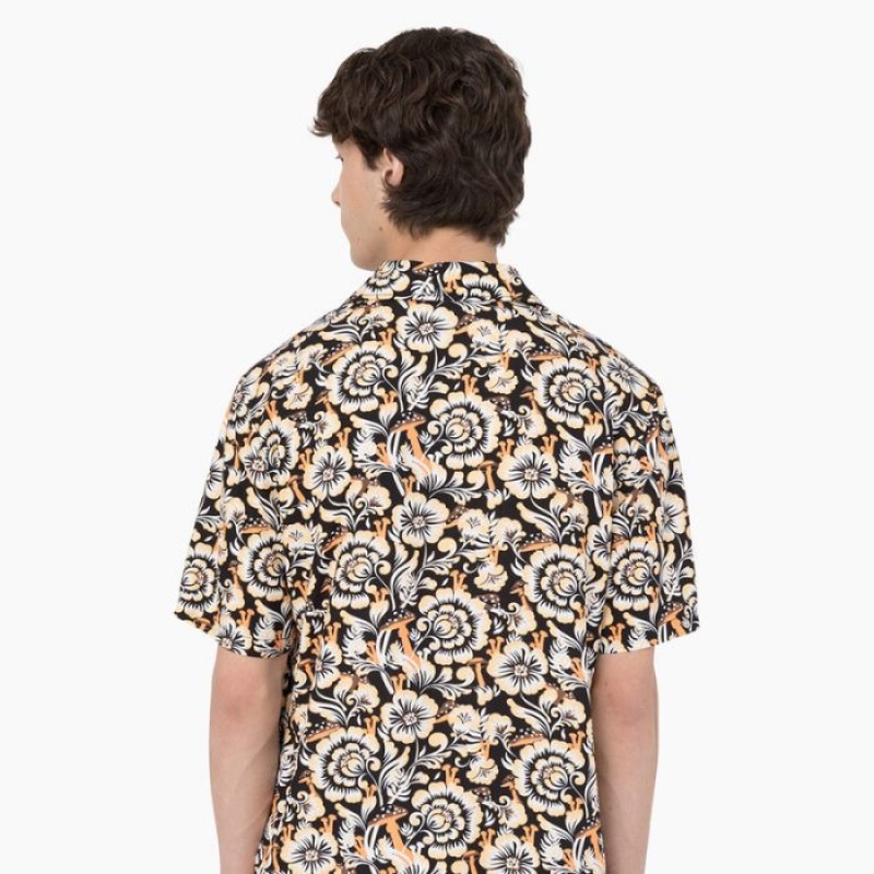 Dickies Roseburg Scurte Sleeve Shirt Maro | NPDL8337
