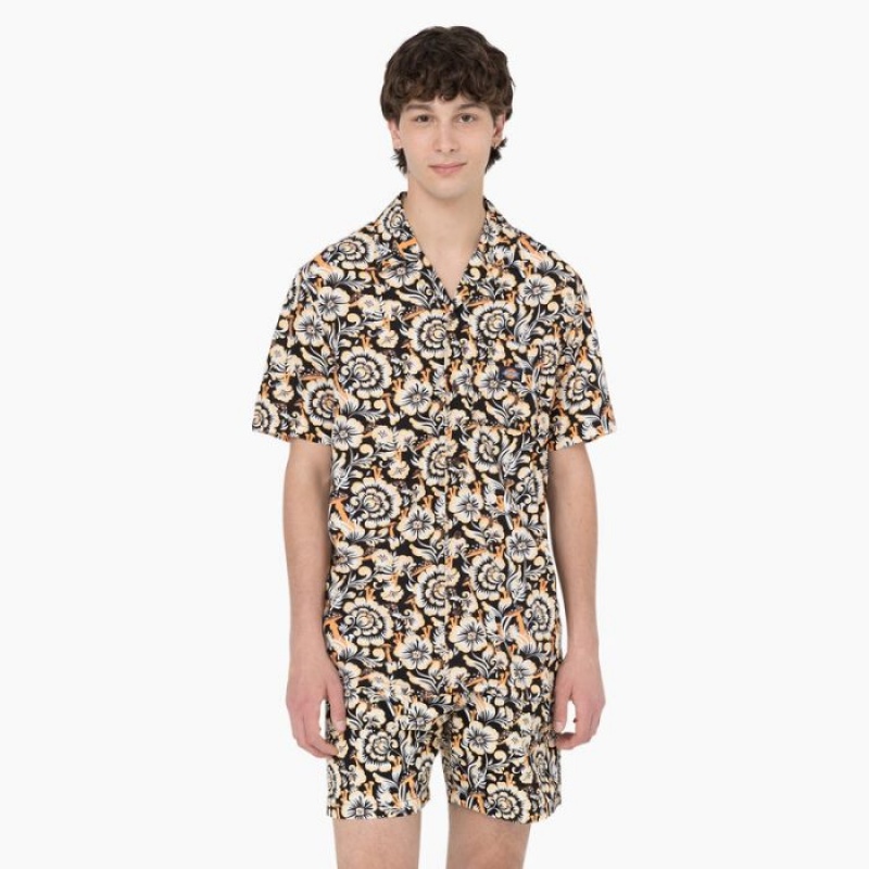 Dickies Roseburg Scurte Sleeve Shirt Maro | NPDL8337