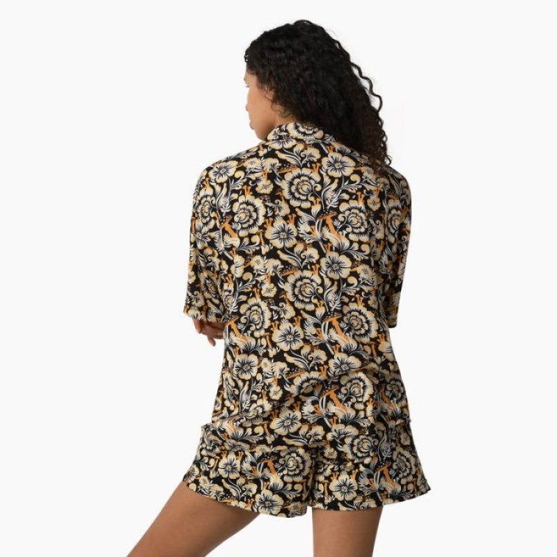 Dickies Roseburg Scurte Sleeve Shirt Maro | ZGMI6869