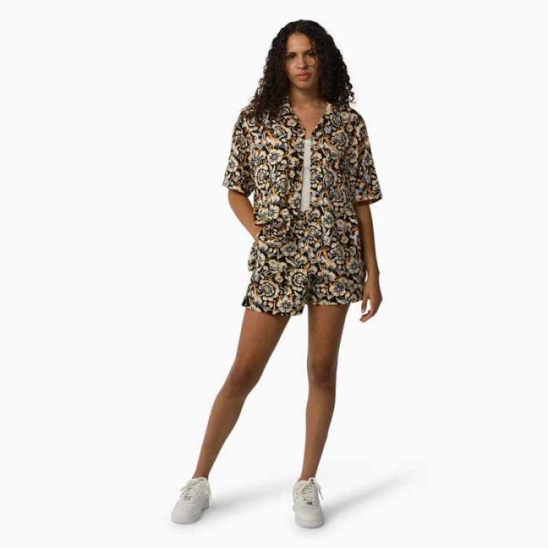 Dickies Roseburg Scurte Sleeve Shirt Maro | ZGMI6869