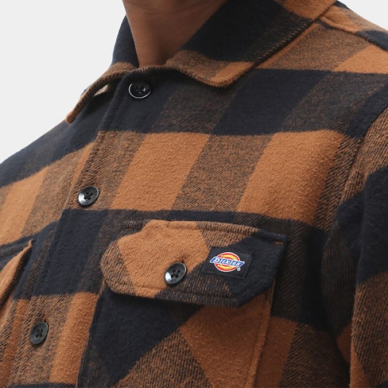 Dickies Sacramento Shirt Negrii Maro | GNSZ7099