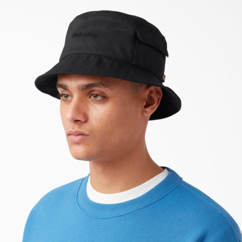 Dickies Script Logo Bucket Hat Negrii | NDRO8404