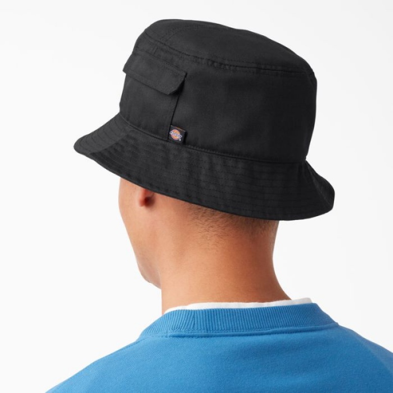 Dickies Script Logo Bucket Hat Negrii | NDRO8404