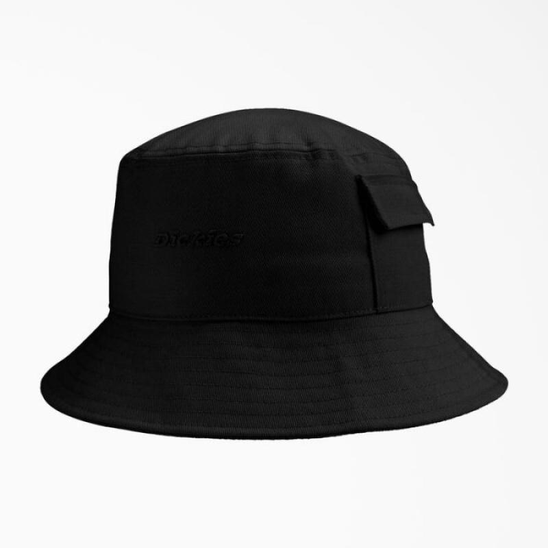 Dickies Script Logo Bucket Hat Negrii | NDRO8404