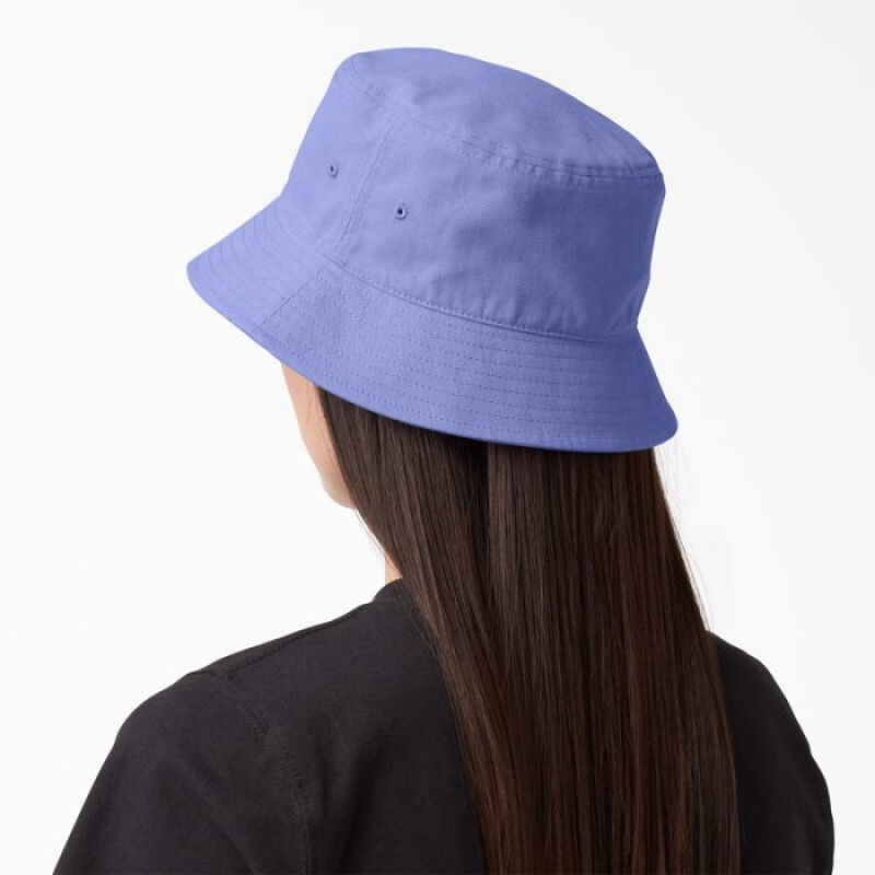 Dickies Script Logo Panza Bucket Hat Jacaranda | OKVQ0542