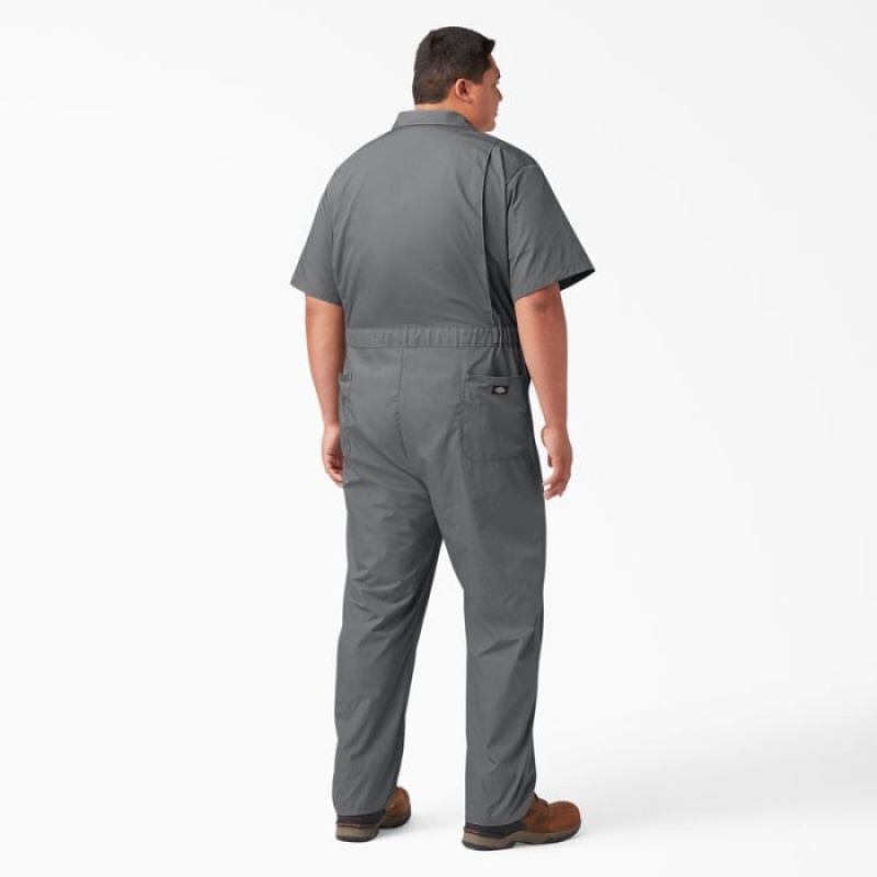 Dickies Scurte Sleeve Coveralls Gri | NGJB8619