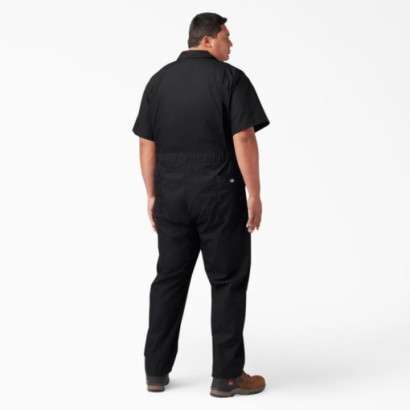 Dickies Scurte Sleeve Coveralls Negrii | LOKP0742