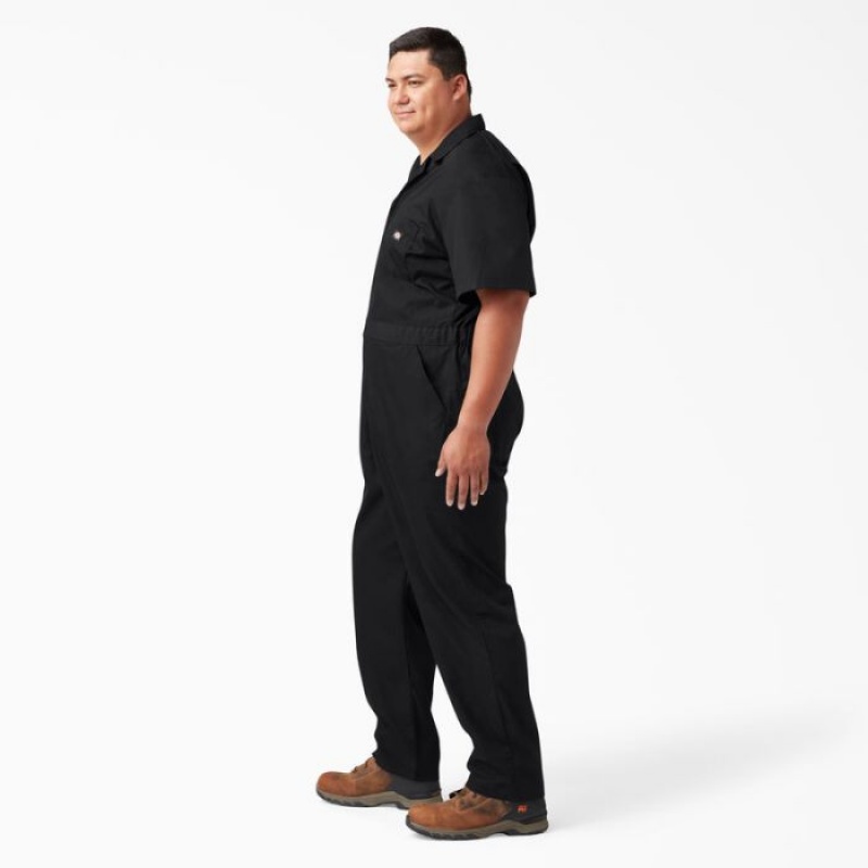Dickies Scurte Sleeve Coveralls Negrii | LOKP0742