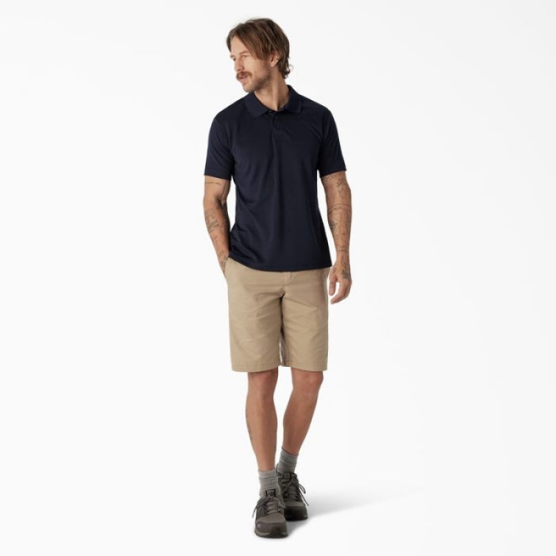 Dickies Scurte Sleeve Performance Polo Shirt Bleumarin | PGDC5716