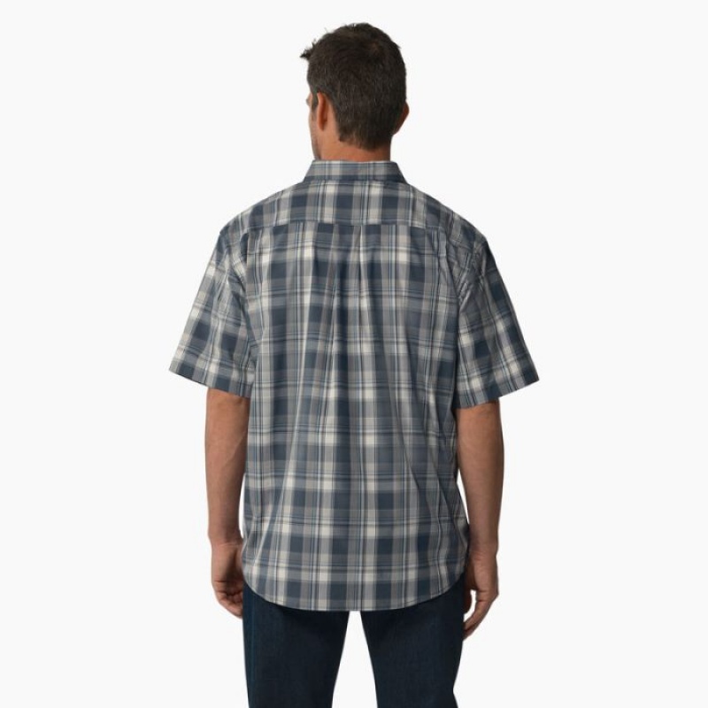 Dickies Scurte Sleeve Woven Shirt Albastri | QQAM9304