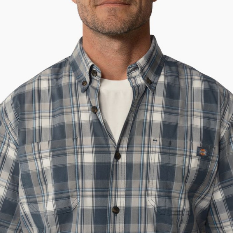 Dickies Scurte Sleeve Woven Shirt Albastri | QQAM9304