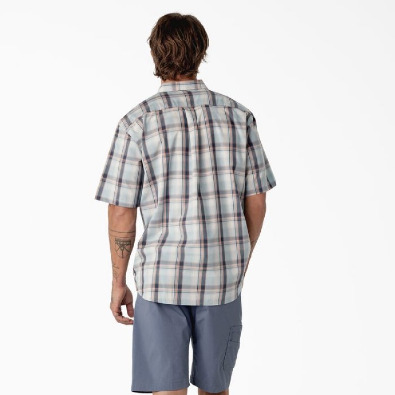 Dickies Scurte Sleeve Woven Shirt Albastri | RIXP8571