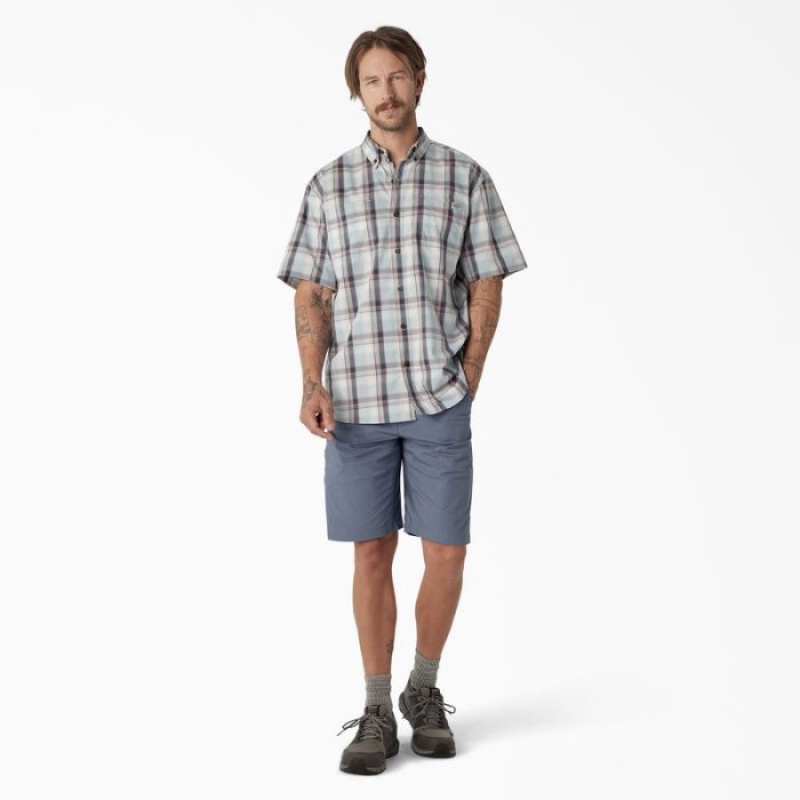 Dickies Scurte Sleeve Woven Shirt Albastri | RIXP8571