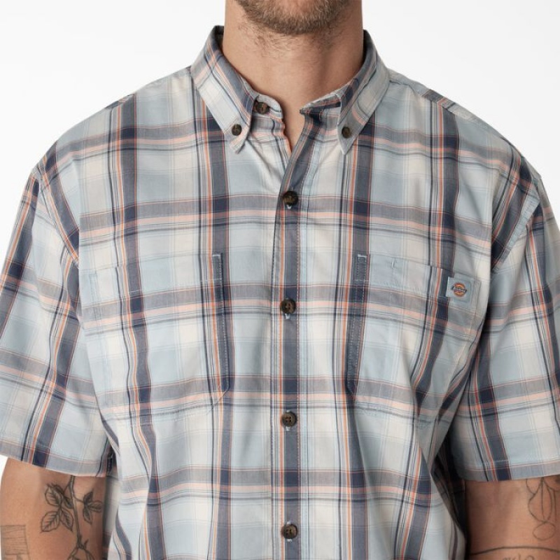 Dickies Scurte Sleeve Woven Shirt Albastri | RIXP8571