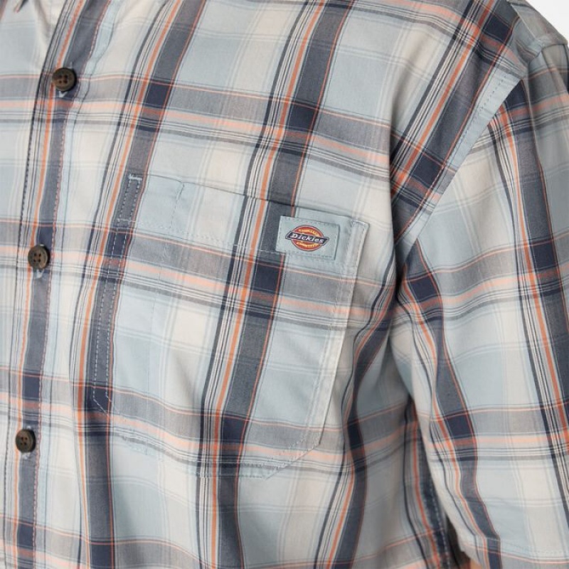 Dickies Scurte Sleeve Woven Shirt Albastri | RIXP8571