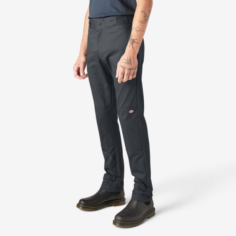 Dickies Slab Fit Double Knee Lucru Pants Gri | JBEN9483