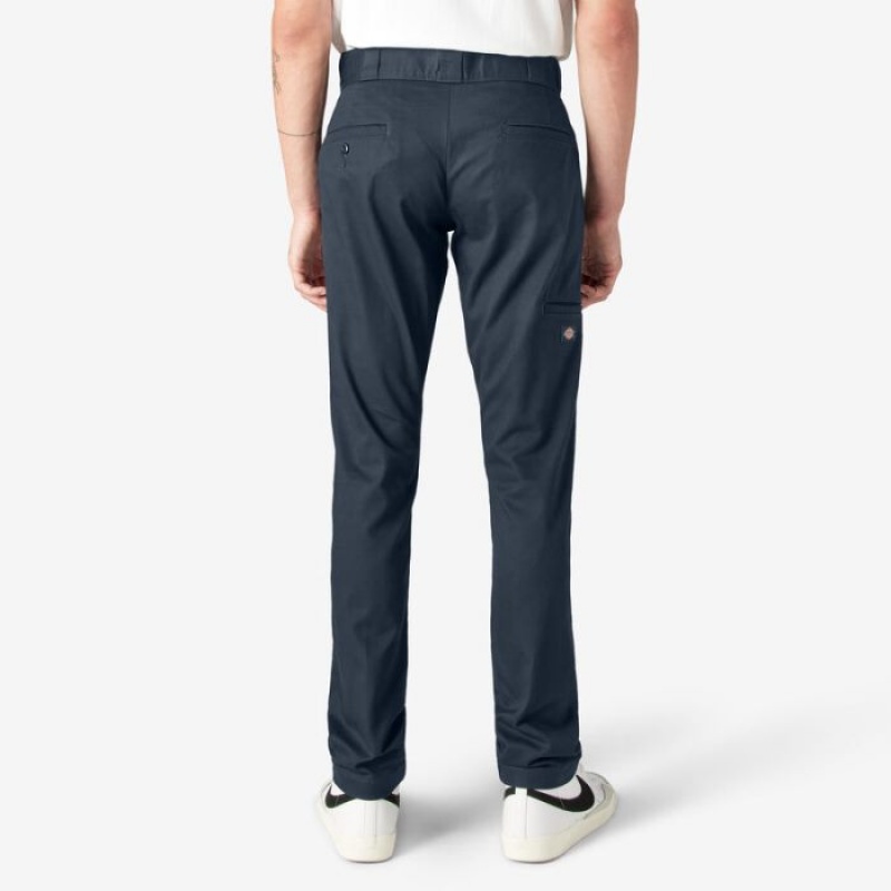 Dickies Slab Fit Double Knee Lucru Pants Bleumarin | PENA7364