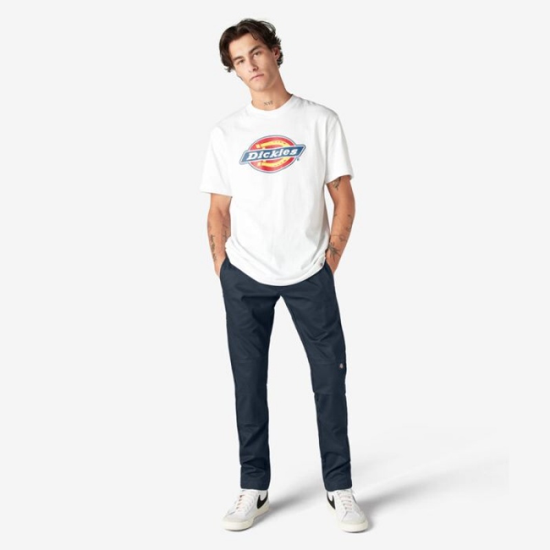 Dickies Slab Fit Double Knee Lucru Pants Bleumarin | PENA7364