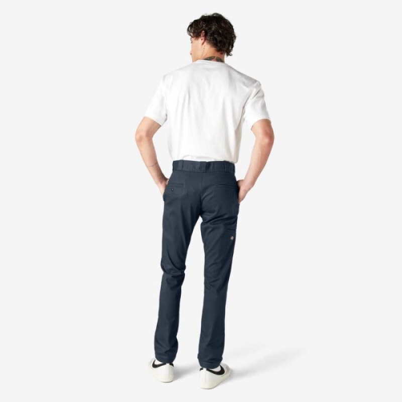Dickies Slab Fit Double Knee Lucru Pants Bleumarin | PENA7364