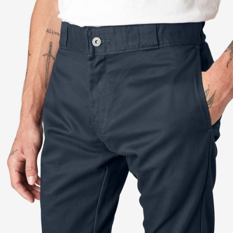Dickies Slab Fit Double Knee Lucru Pants Bleumarin | PENA7364