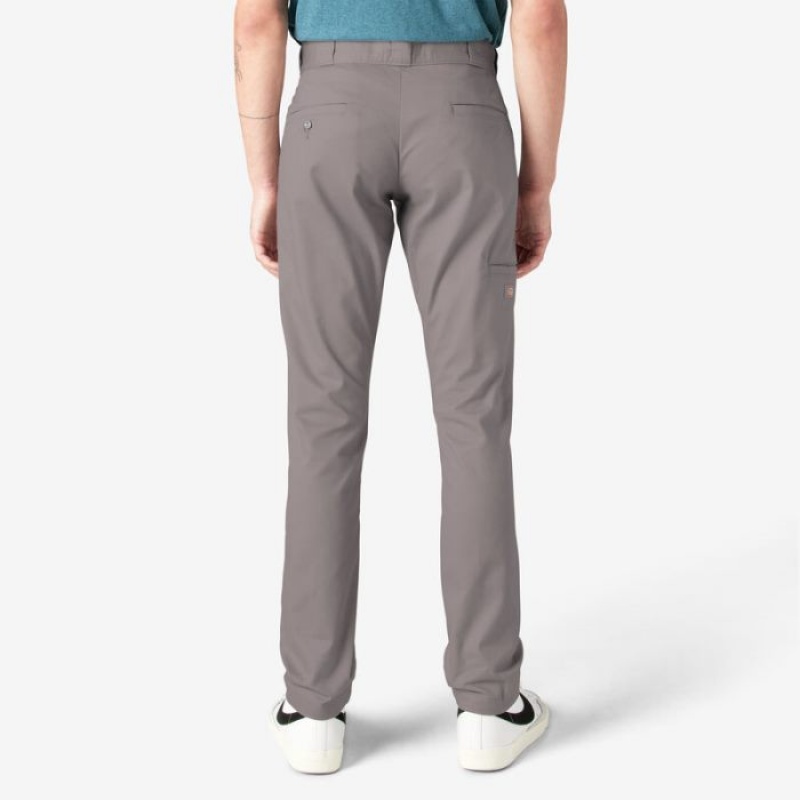 Dickies Slab Fit Double Knee Lucru Pants Argintii | BTIR7115