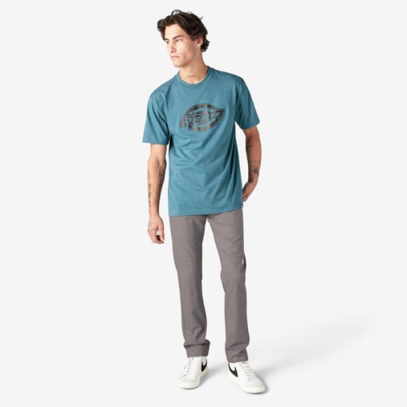 Dickies Slab Fit Double Knee Lucru Pants Argintii | BTIR7115