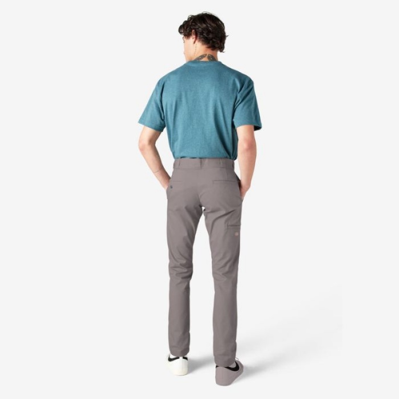 Dickies Slab Fit Double Knee Lucru Pants Argintii | BTIR7115