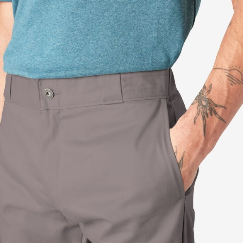 Dickies Slab Fit Double Knee Lucru Pants Argintii | BTIR7115