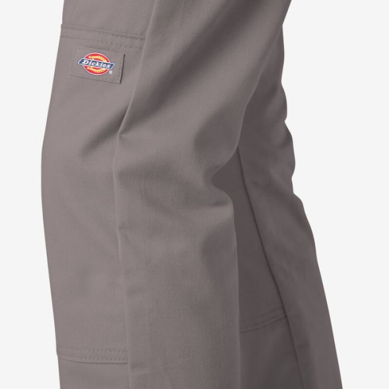 Dickies Slab Fit Double Knee Lucru Pants Argintii | BTIR7115