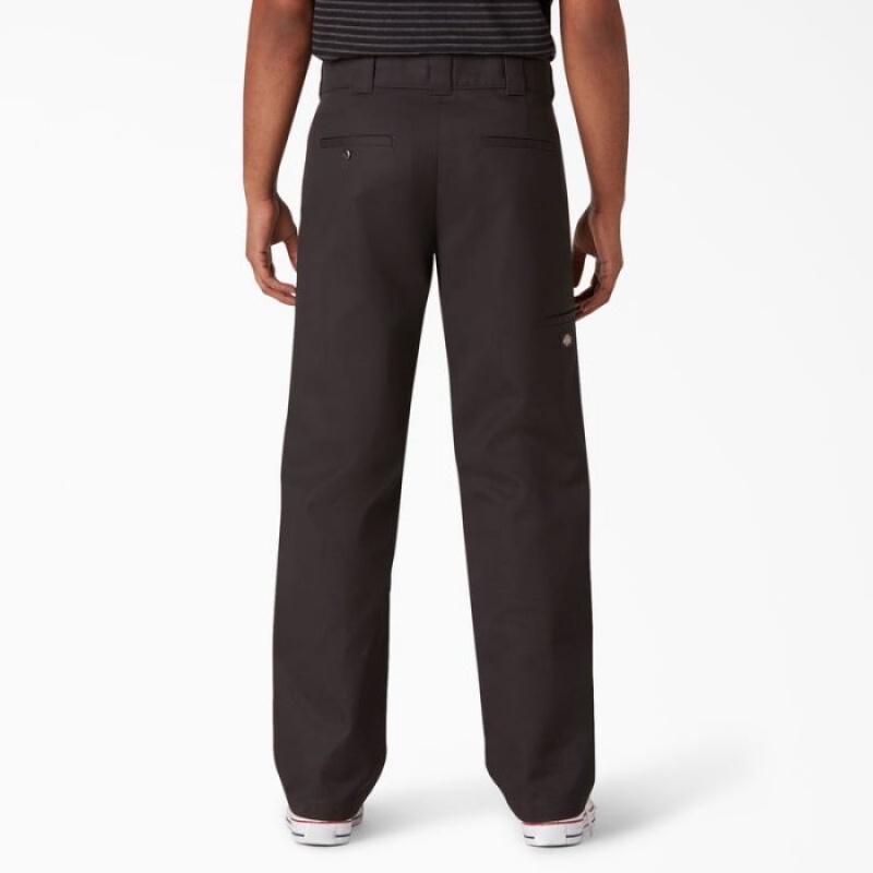 Dickies Slim Drept Fit Double Knee Pants Negrii | BTOZ7183