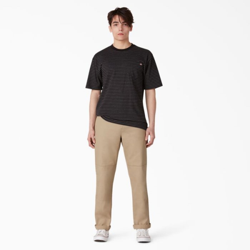 Dickies Slim Drept Fit Double Knee Pants Kaki | ILOJ2614