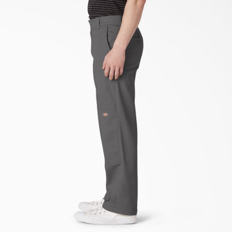 Dickies Slim Drept Fit Double Knee Pants Gri | XOOC9611