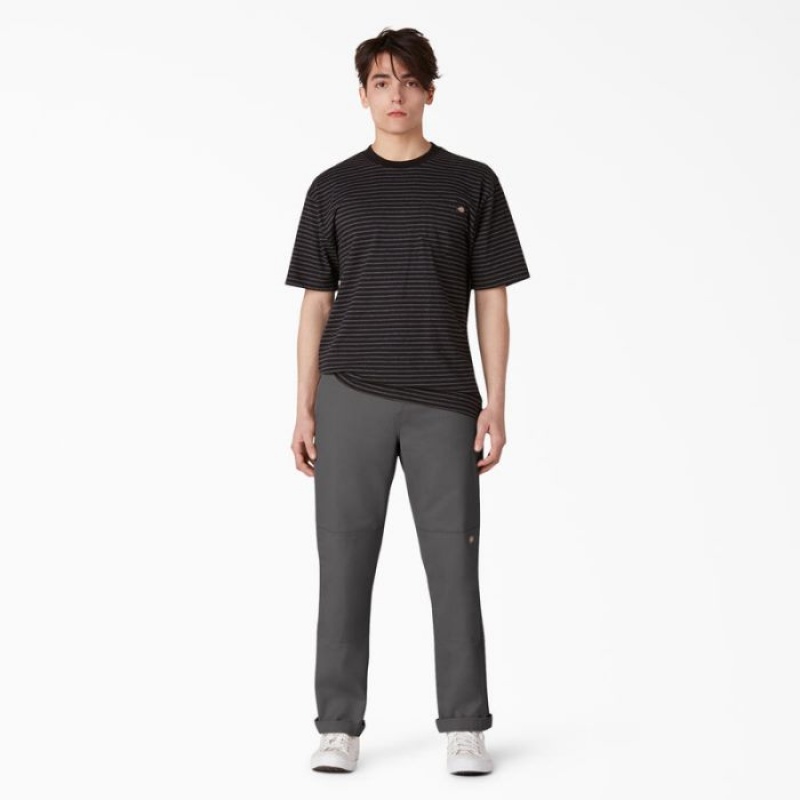 Dickies Slim Drept Fit Double Knee Pants Gri | XOOC9611