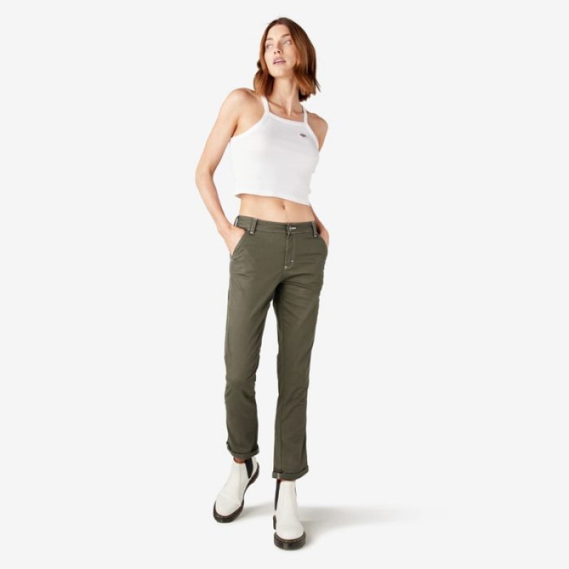 Dickies Slim Drept Fit Roll Hem Carpenter Pants Regular | JDIV8944