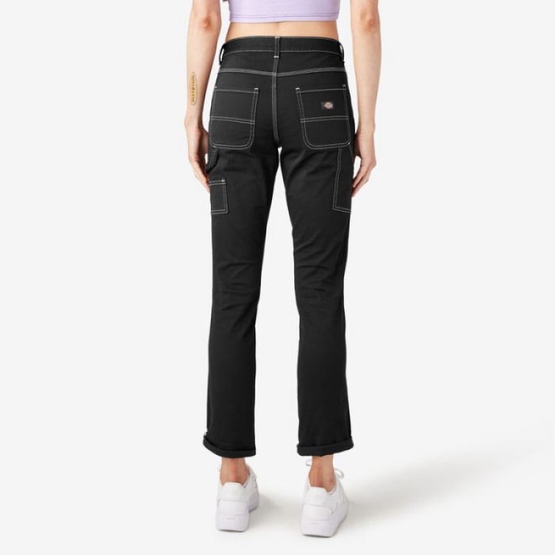 Dickies Slim Drept Fit Roll Hem Carpenter Pants Regular | QENF1133