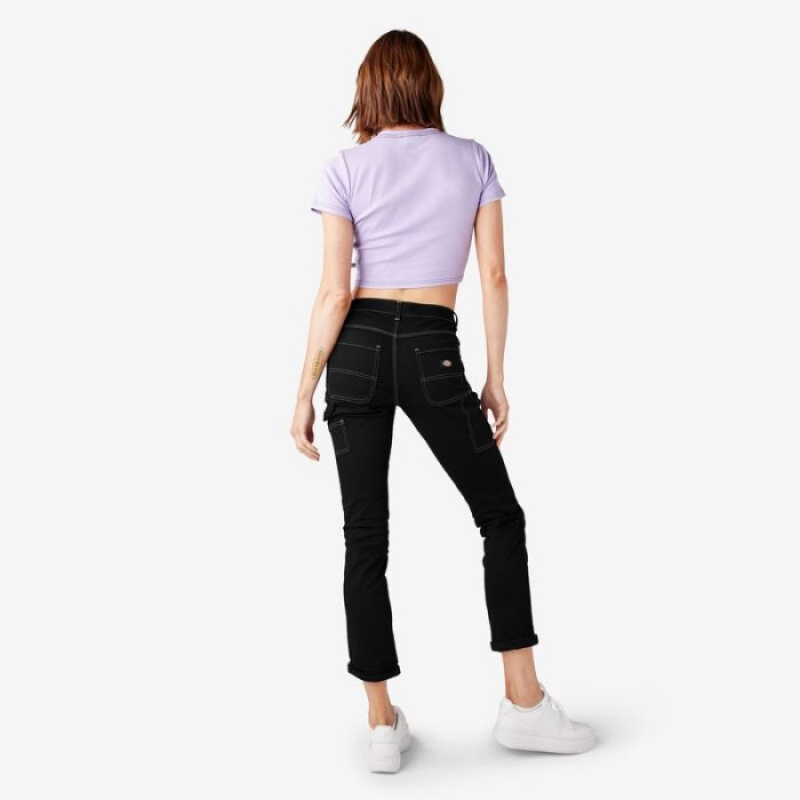 Dickies Slim Drept Fit Roll Hem Carpenter Pants Regular | QENF1133