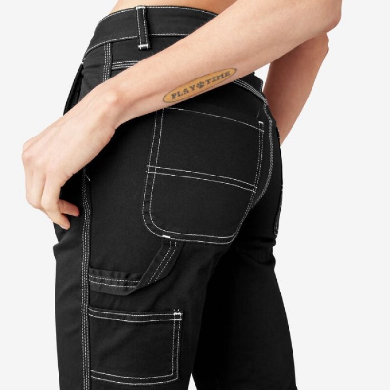 Dickies Slim Drept Fit Roll Hem Carpenter Pants Regular | QENF1133