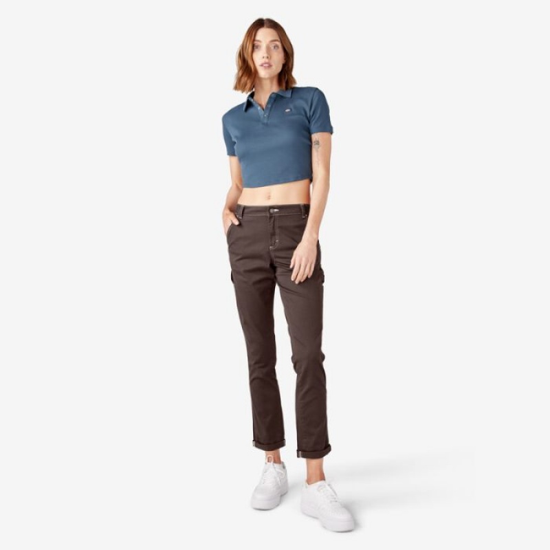 Dickies Slim Drept Fit Roll Hem Carpenter Pants Regular | GVKN2000