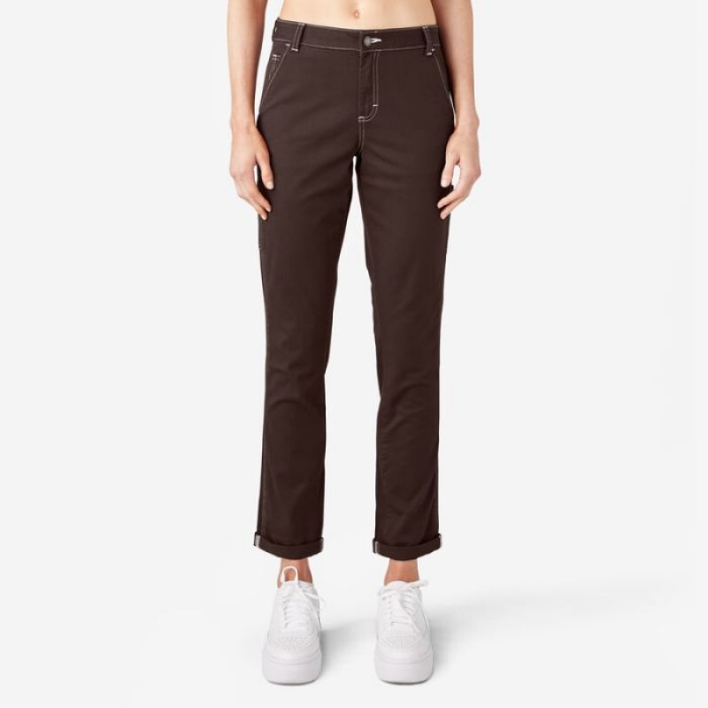 Dickies Slim Drept Fit Roll Hem Carpenter Pants Regular | GVKN2000