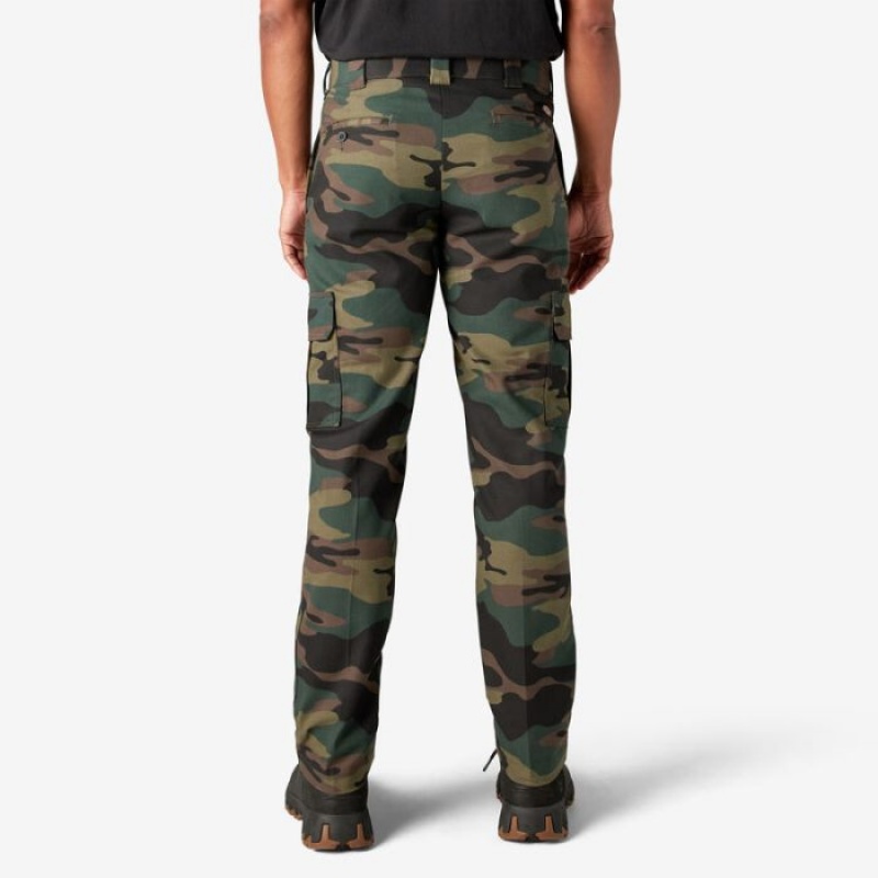 Dickies Slim Fit Cargo Pants Verzi Camuflaj | MWYB0594