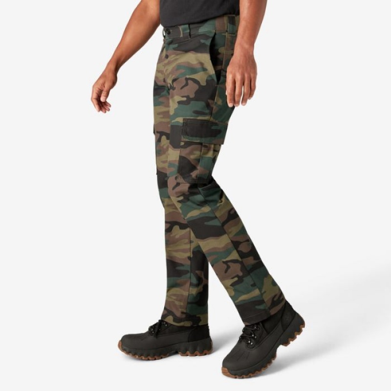 Dickies Slim Fit Cargo Pants Verzi Camuflaj | MWYB0594