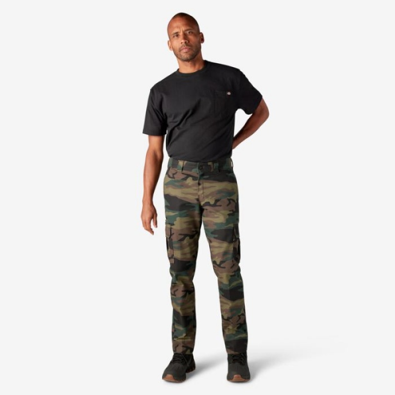 Dickies Slim Fit Cargo Pants Verzi Camuflaj | MWYB0594