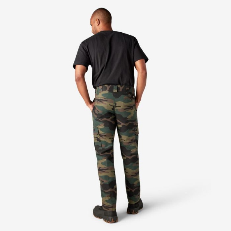 Dickies Slim Fit Cargo Pants Verzi Camuflaj | MWYB0594