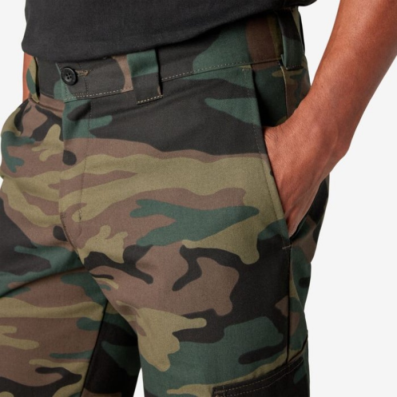 Dickies Slim Fit Cargo Pants Verzi Camuflaj | MWYB0594