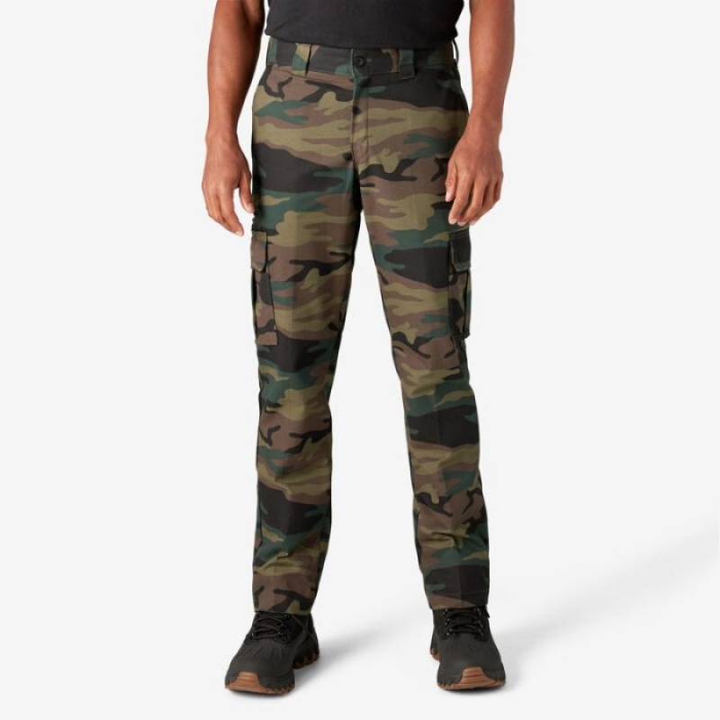 Dickies Slim Fit Cargo Pants Verzi Camuflaj | MWYB0594