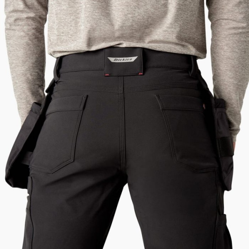 Dickies Slim Fit Holster Double Knee Lucru Pants Negrii | QDMT1389