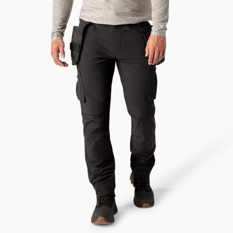 Dickies Slim Fit Holster Double Knee Lucru Pants Negrii | QDMT1389