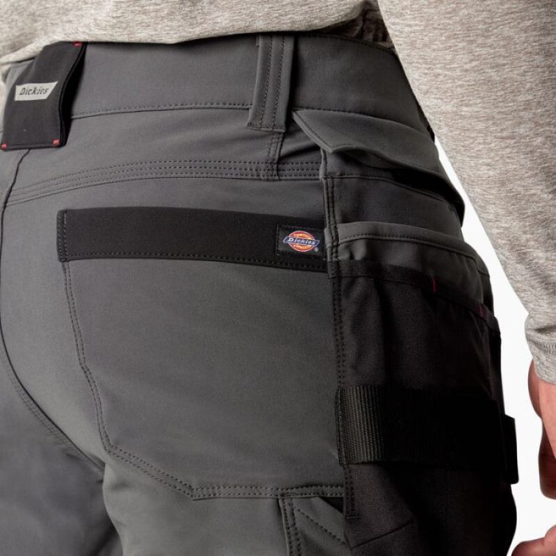 Dickies Slim Fit Holster Double Knee Lucru Pants Gri Negrii | TGBQ8554